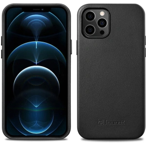 Hurtownia GSM - Case iCarer Case Leder MagSafe Apple iPhone 12 mini schwarz - ICR269 - {ean13} - Hurt