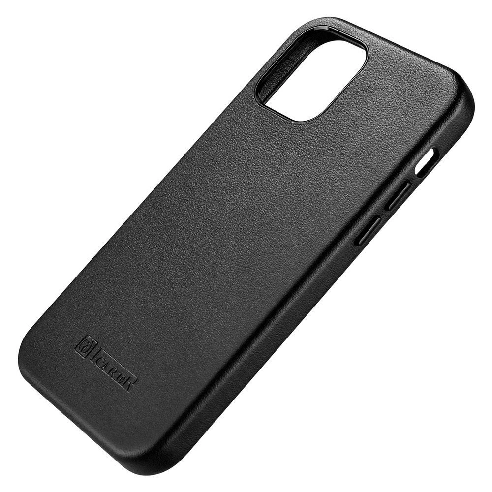 Wholesale iCarer Case Leather MagSafe Apple iPhone 12 mini black - ICR269 - {ean13} - Hurt