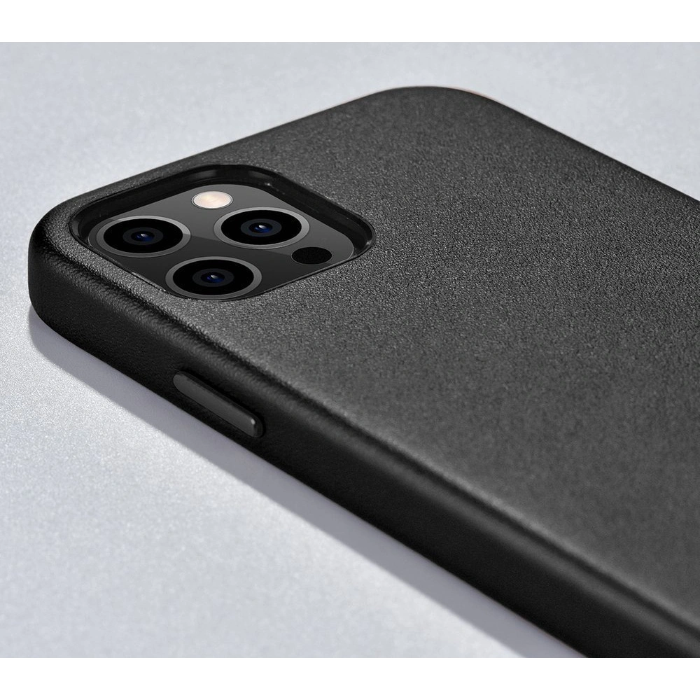Wholesale iCarer Case Leather MagSafe Apple iPhone 12 mini black - ICR269 - {ean13} - Hurt