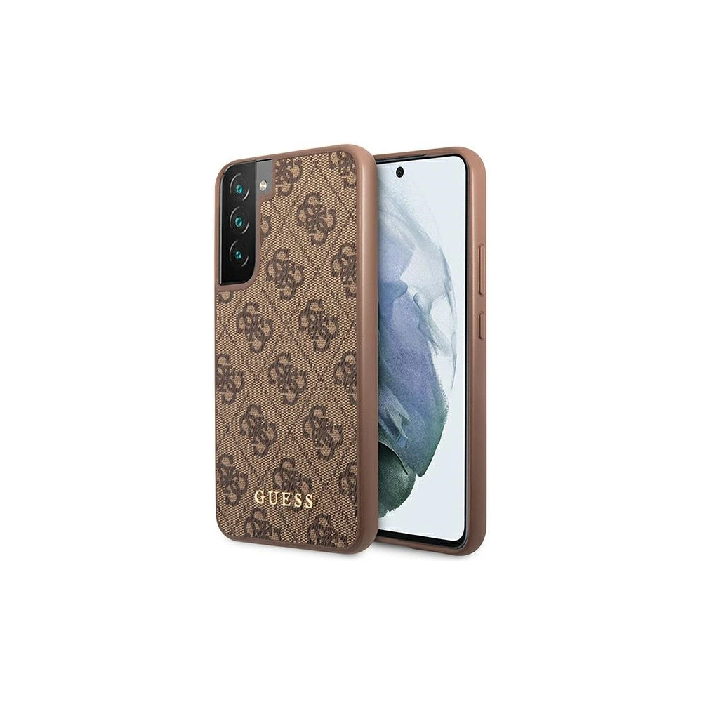 Hurtownia GSM - Etui Guess GUHCS23MG4GFBR Samsung Galaxy S23+ Plus brązowy/brown hard case 4G Metal Gold Logo - GUE2373 - {ean13} - Hurt