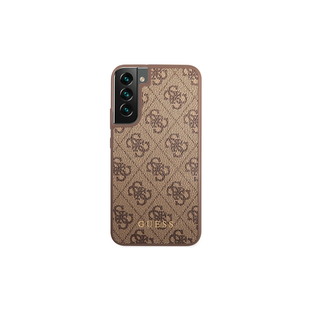Hurtownia GSM - Etui Guess GUHCS23MG4GFBR Samsung Galaxy S23+ Plus brązowy/brown hard case 4G Metal Gold Logo - GUE2373 - {ean13} - Hurt