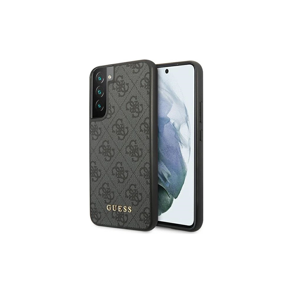 Hurtownia GSM - Case Guess GUHCS23MG4GFGR Samsung Galaxy S23+ Plus grau/grey Hardcase 4G Metall Gold Logo - GUE2374 - {ean13} - Hurt