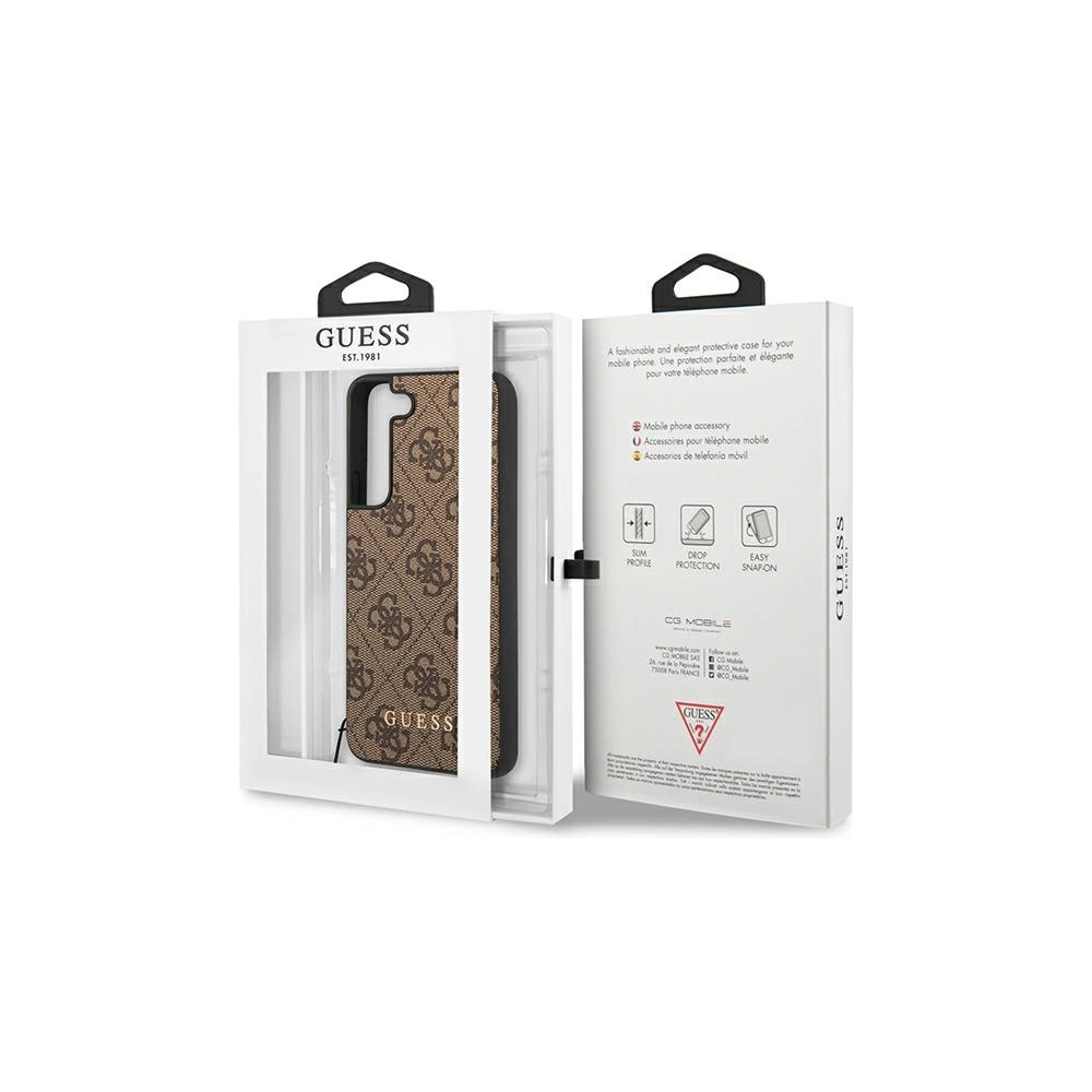 Hurtownia GSM - Etui Guess GUHCS23MGF4GBR Samsung Galaxy S23+ Plus barna/brown kemény tok 4G Charms Collection - GUE2375 - {ean13} - Hurt