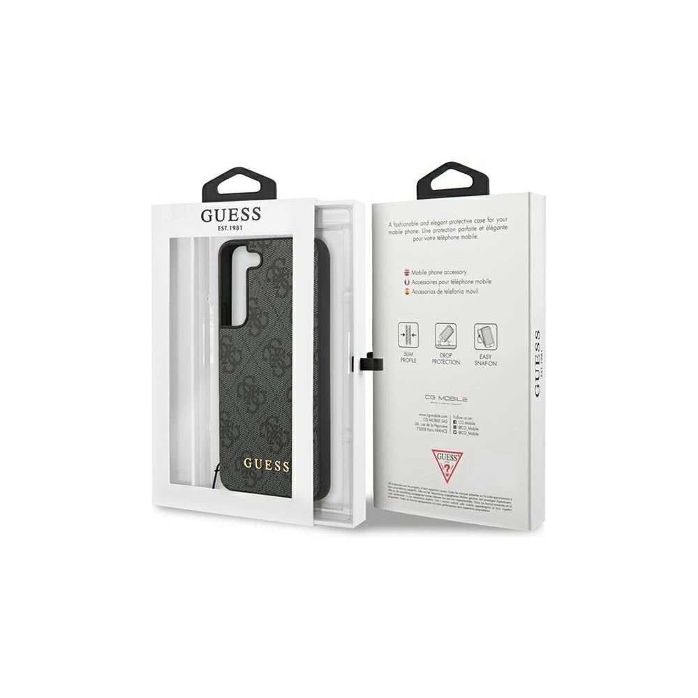Hurtownia GSM - Etui Guess GUHCS23MGF4GGR Samsung Galaxy S23+ Plus šedé/grey hardcase 4G Charms Collection - GUE2376 - {ean13} - Hurt