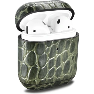 Hurtownia GSM - Etui iCarer Kožené Krokodýl Apple AirPods 2/1 zelené - ICR271 - {ean13} - Hurt