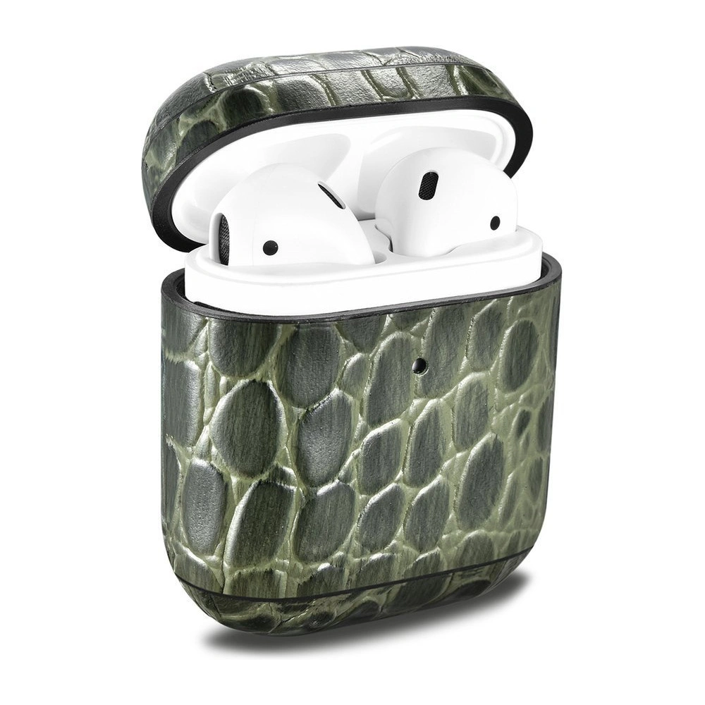 Hurtownia GSM - Etui iCarer bőr krokodil Apple AirPods 2/1 zöld - ICR271 - {ean13} - Hurt