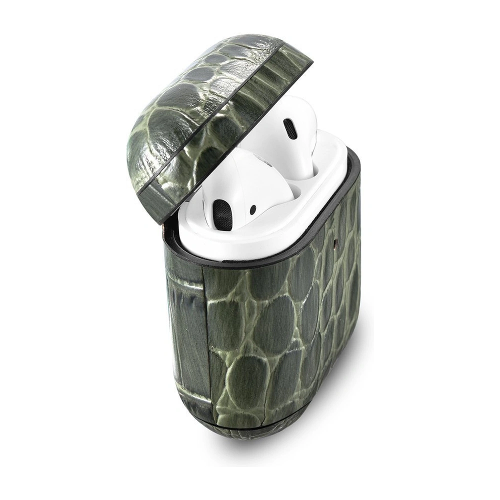 Hurtownia GSM - Etui iCarer bőr krokodil Apple AirPods 2/1 zöld - ICR271 - {ean13} - Hurt