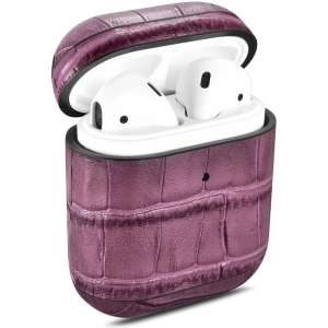 Hurtownia GSM - Etui iCarer Leather Bamboo Apple AirPods 2/1 fialová - ICR272 - {ean13} - Hurt