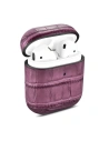 Hurtownia GSM - Etui iCarer Leather Bamboo Apple AirPods 2/1 fialová - ICR272 - {ean13} - Hurt