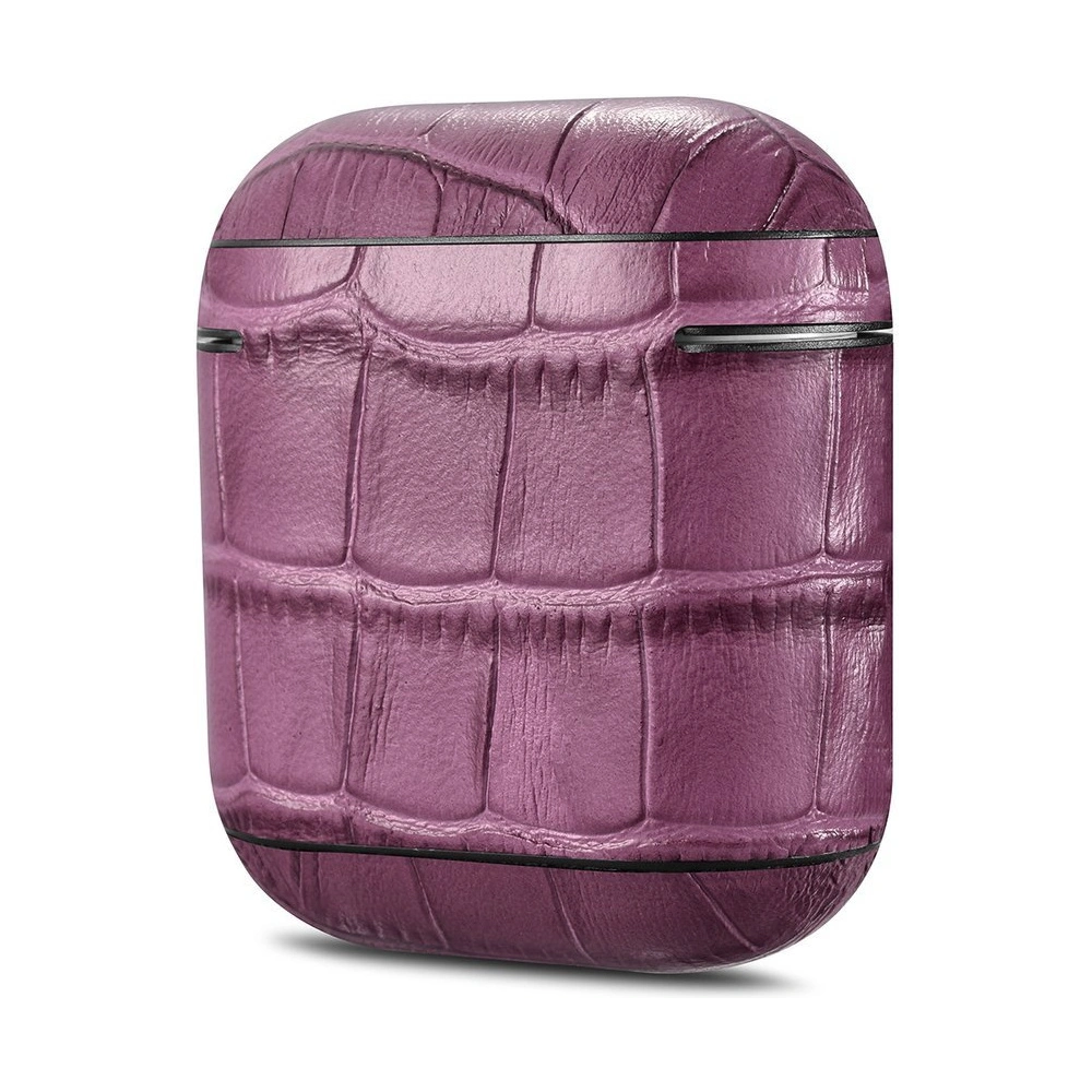 Hurtownia GSM - Etui iCarer Leather Bamboo Apple AirPods 2/1 fialová - ICR272 - {ean13} - Hurt