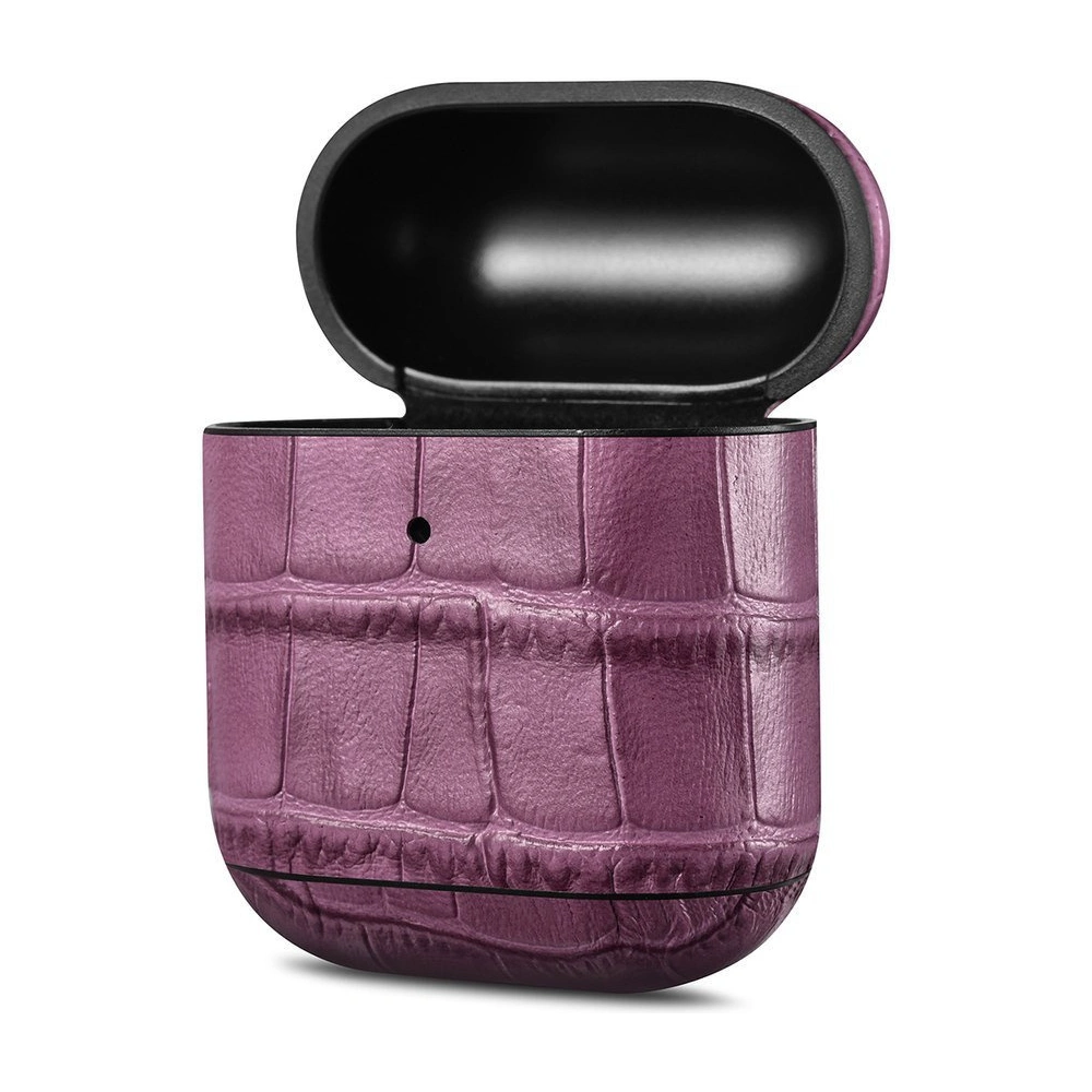 Hurtownia GSM - Etui iCarer Leather Bamboo Apple AirPods 2/1 fialová - ICR272 - {ean13} - Hurt