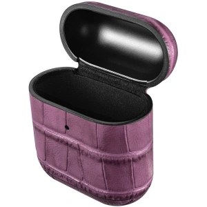 Hurtownia GSM - Etui iCarer Leather Bamboo Apple AirPods 2/1 fialová - ICR272 - {ean13} - Hurt