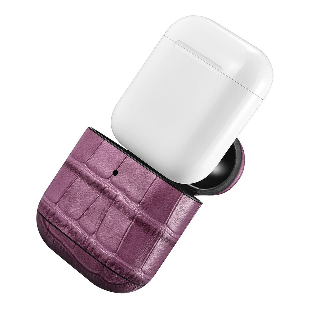 Hurtownia GSM - Case iCarer Leder Bambus Apple AirPods 2/1 lila - ICR272 - {ean13} - Hurt