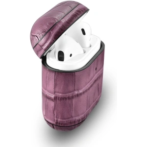 Hurtownia GSM - Etui iCarer Leather Bamboo Apple AirPods 2/1 fialová - ICR272 - {ean13} - Hurt