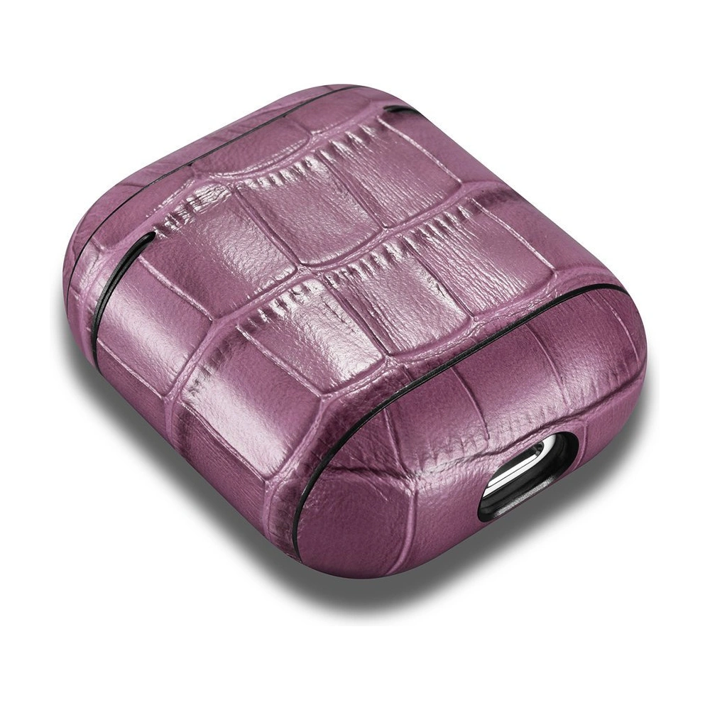 Hurtownia GSM - Case iCarer Leder Bambus Apple AirPods 2/1 lila - ICR272 - {ean13} - Hurt