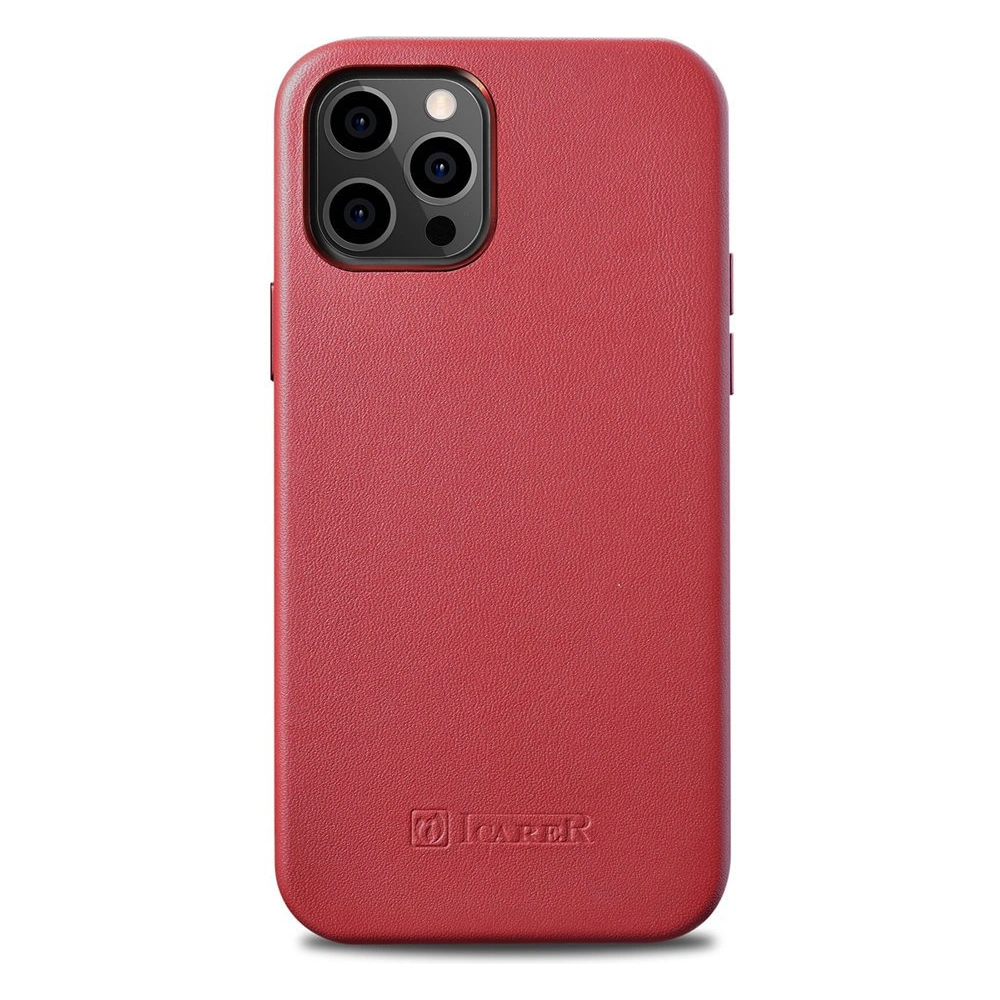 Hurtownia GSM - Etui iCarer Case Leather MagSafe Apple iPhone 12 mini piros - ICR273 - {ean13} - Hurt