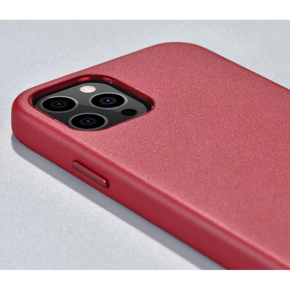 Hurtownia GSM - Etui iCarer Case Leather MagSafe Apple iPhone 12 mini piros - ICR273 - {ean13} - Hurt