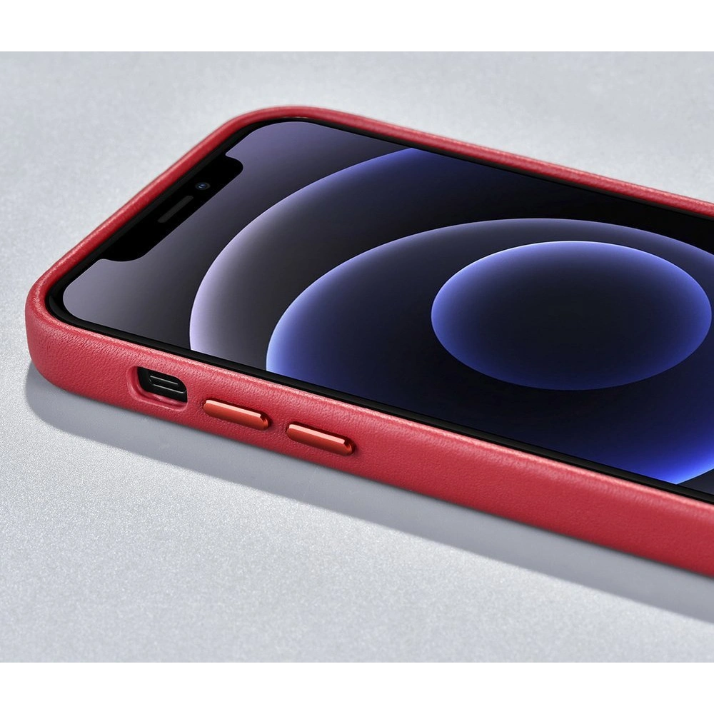 Hurtownia GSM - Case iCarer Case Leder MagSafe Apple iPhone 12 mini rot - ICR273 - {ean13} - Hurt