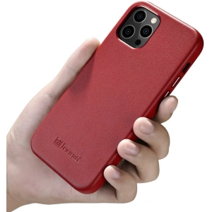 Hurtownia GSM - Etui iCarer Case Leather MagSafe Apple iPhone 12 mini czerwony - ICR273 - {ean13} - Hurt