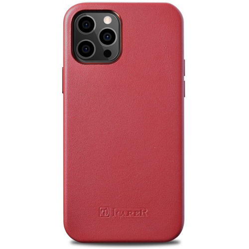 Hurtownia iCarer - 6958955876338 - ICR274 - Etui iCarer Case Leather MagSafe Apple iPhone 12 Pro Max czerwony - B2B homescreen