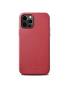 Etui iCarer Case Leather MagSafe Apple iPhone 12 Pro Max červená
