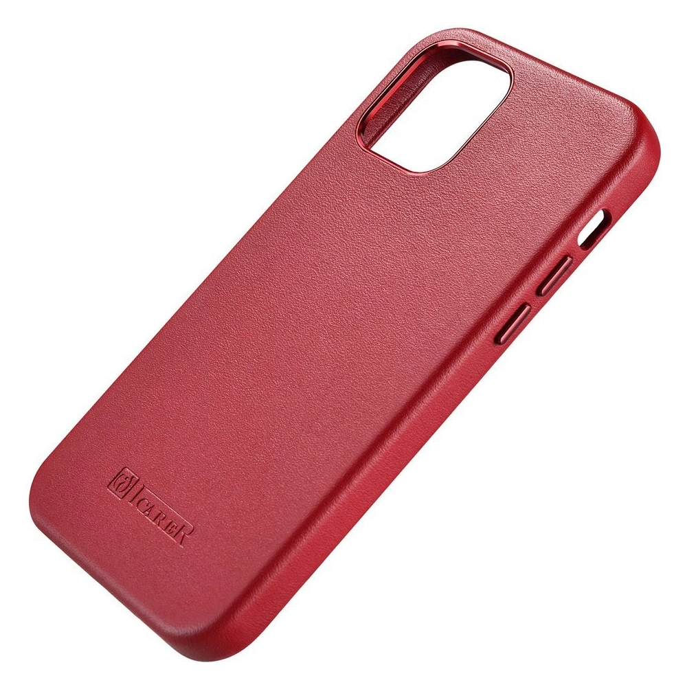 Hurtownia GSM - Case iCarer Case Leder MagSafe Apple iPhone 12 Pro Max rot - ICR274 - {ean13} - Hurt