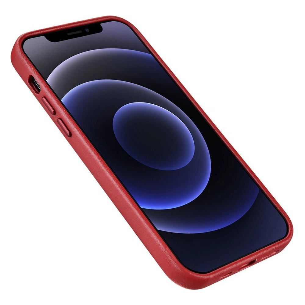 Hurtownia GSM - Case iCarer Case Leder MagSafe Apple iPhone 12 Pro Max rot - ICR274 - {ean13} - Hurt
