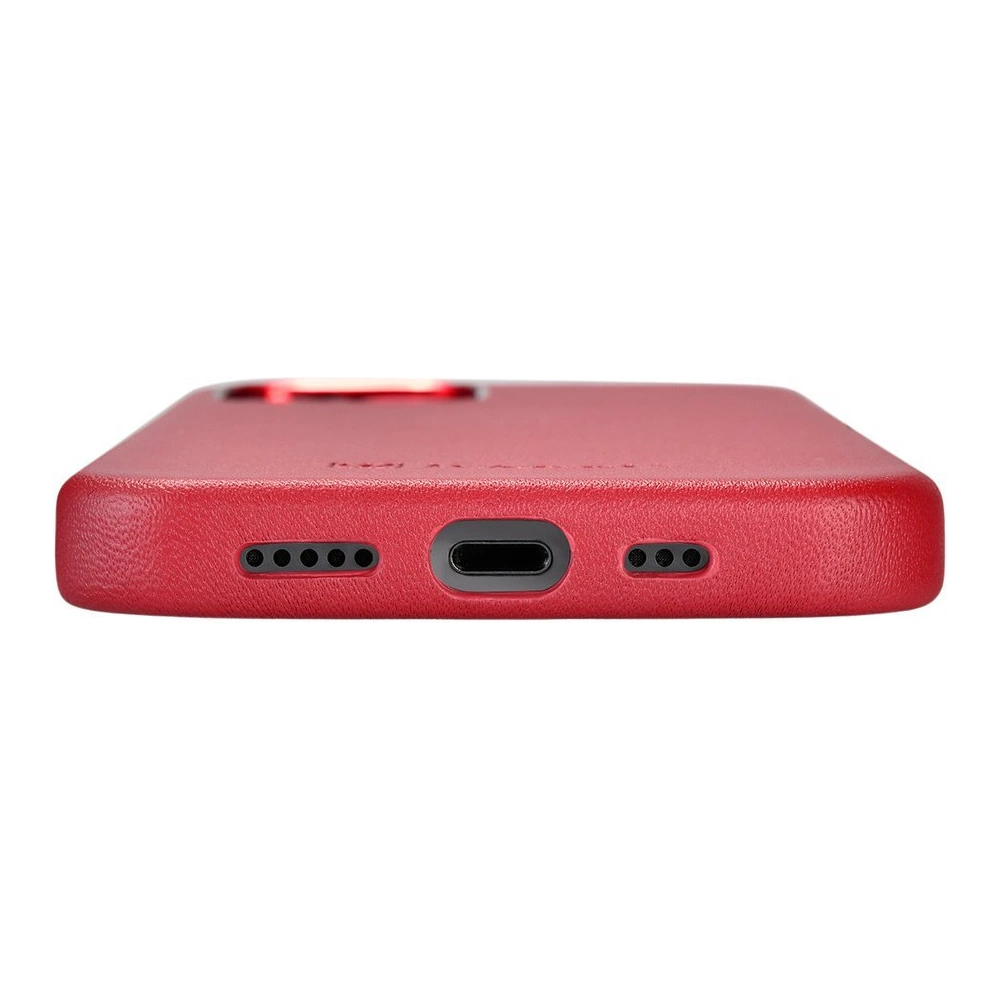 Hurtownia GSM - Etui iCarer Case Leather MagSafe Apple iPhone 12 Pro Max červená - ICR274 - {ean13} - Hurt