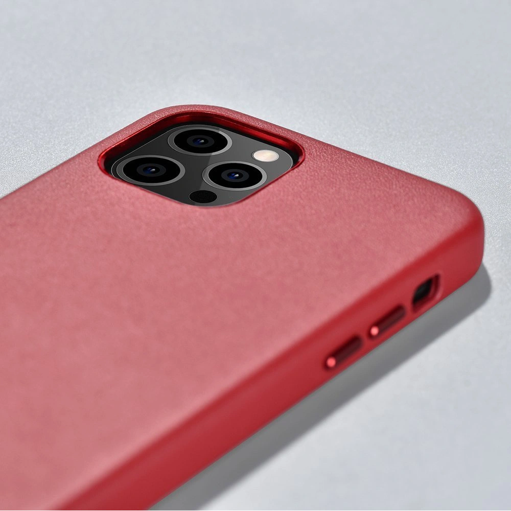 Hurtownia GSM - Case iCarer Case Leder MagSafe Apple iPhone 12 Pro Max rot - ICR274 - {ean13} - Hurt