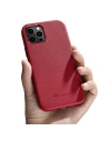 Hurtownia GSM - Etui iCarer Case Leather MagSafe Apple iPhone 12 Pro Max červená - ICR274 - {ean13} - Hurt