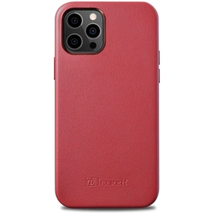 Hurtownia GSM - Etui iCarer Case Leather MagSafe Apple iPhone 12/12 Pro piros - ICR275 - {ean13} - Hurt