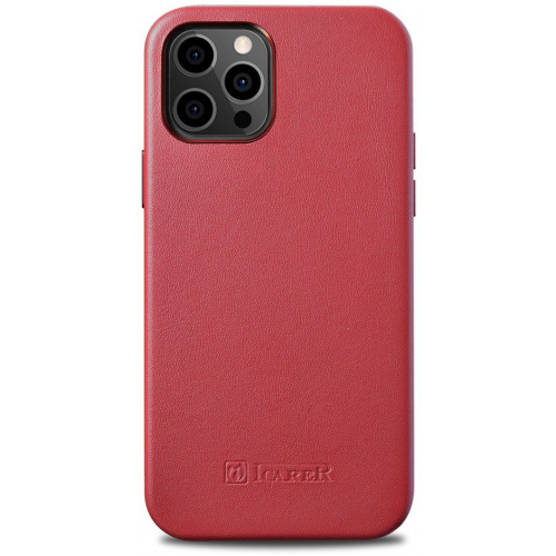 iCarer Distributor - 6958955876291 - ICR275 - iCarer Case Leather MagSafe Apple iPhone 12/12 Pro red - B2B homescreen