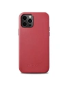 Etui iCarer Case Leather MagSafe Apple iPhone 12/12 Pro červená