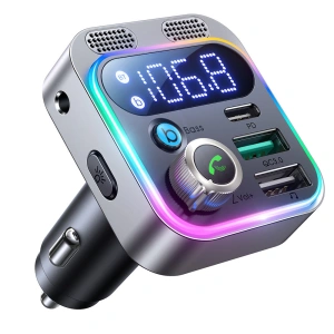 Joyroom FM transmitter/car charger 48W PPS/PD/QC3.0 black (JR-CL16)
