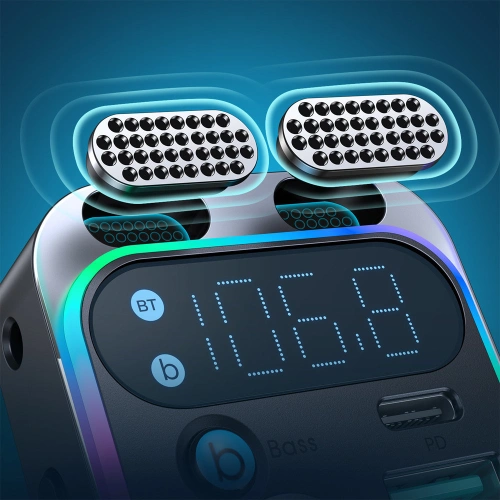 Transmiter FM Joyroom 48W PPS/PD/QC3.0 czarny (JR-CL16)