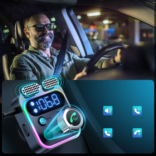 Transmiter FM Joyroom 48W PPS/PD/QC3.0 czarny (JR-CL16)