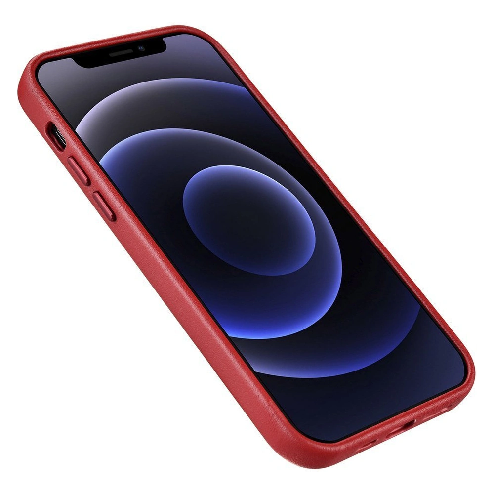 Hurtownia GSM - Case iCarer Case Leder MagSafe Apple iPhone 12/12 Pro rot - ICR275 - {ean13} - Hurt