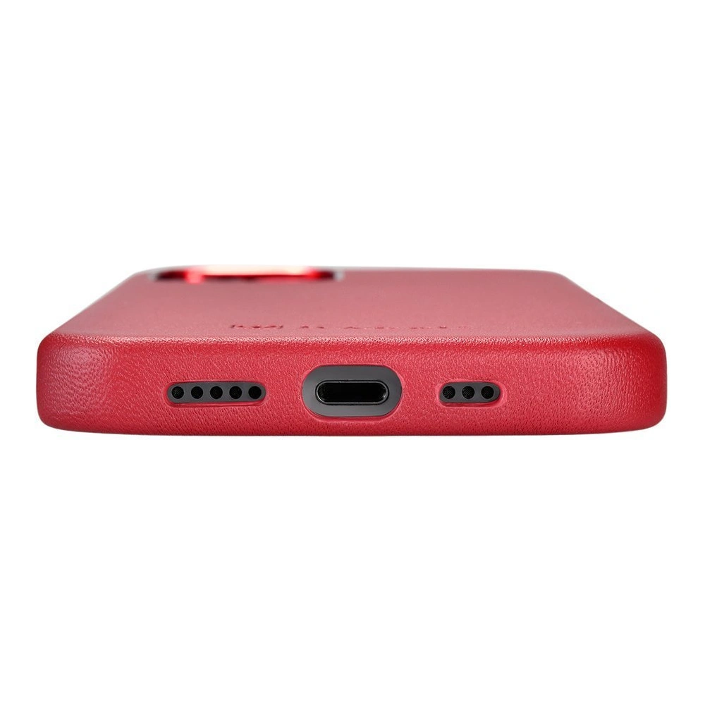 Hurtownia GSM - Etui iCarer Case Leather MagSafe Apple iPhone 12/12 Pro czerwony - ICR275 - {ean13} - Hurt