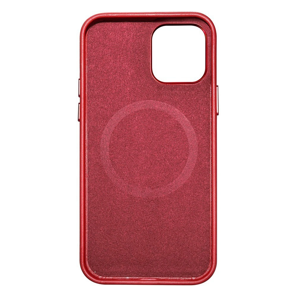 Hurtownia GSM - Etui iCarer Case Leather MagSafe Apple iPhone 12/12 Pro czerwony - ICR275 - {ean13} - Hurt