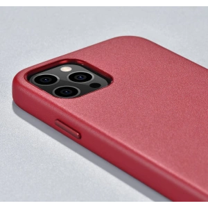 Hurtownia GSM - Etui iCarer Case Leather MagSafe Apple iPhone 12/12 Pro czerwony - ICR275 - {ean13} - Hurt