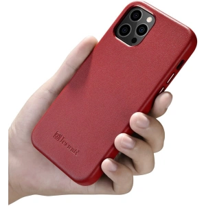 Hurtownia GSM - Etui iCarer Case Leather MagSafe Apple iPhone 12/12 Pro czerwony - ICR275 - {ean13} - Hurt