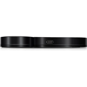 Încărcător wireless iCarer din piele 2w1 Qi 10W pentru telefon și Apple Watch, maro