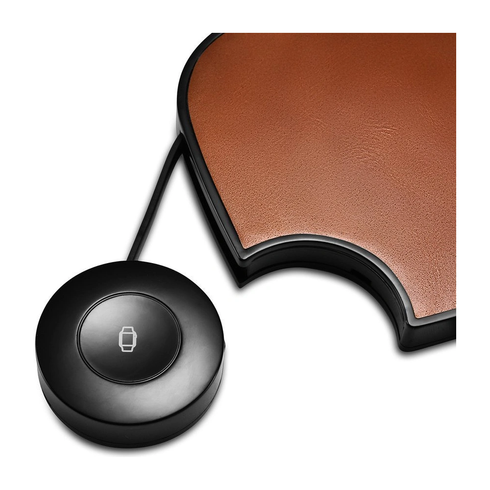Wholesale iCarer Wireless Charger Leather 2w1 Qi 10W for phone + Apple Watch brown - ICR276 - {ean13} - Hurt