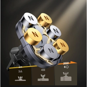 Wholesale Joyroom magnetic car phone holder air vent gray (JR-ZS311) - JYR568 - {ean13} - Hurt