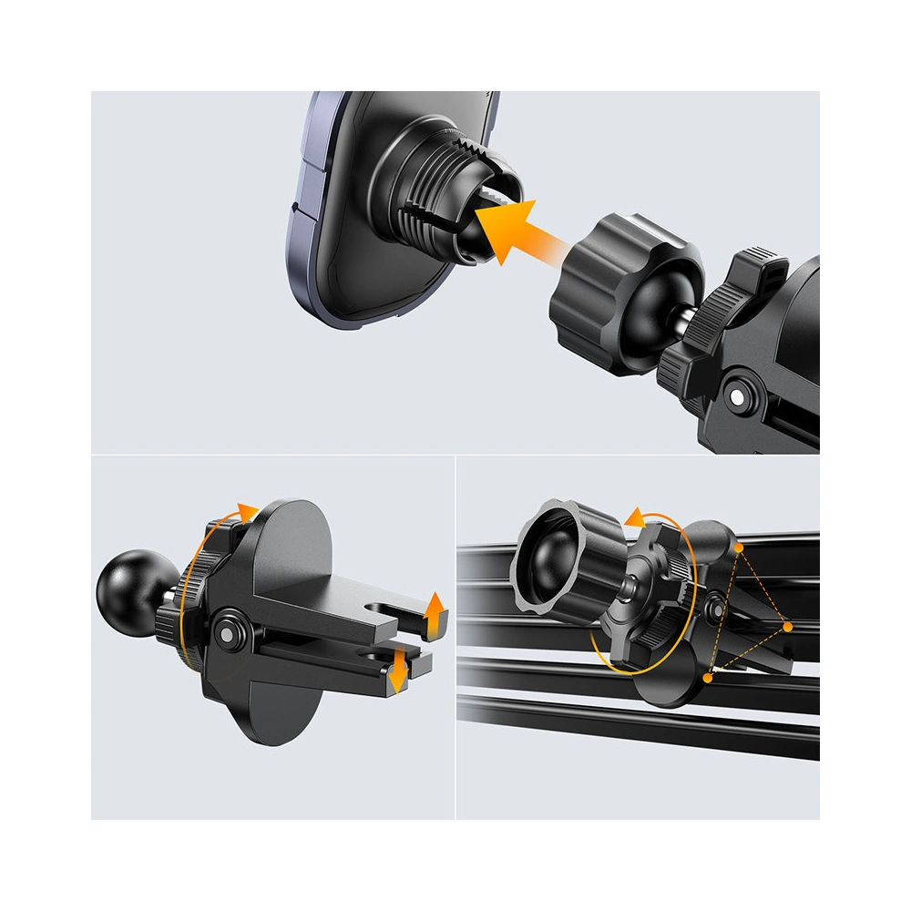 Hurtownia GSM - Uchwyt samochodowy magnetyczny Joyroom Air Vent szary (JR-ZS311) - JYR568 - {ean13} - Hurt