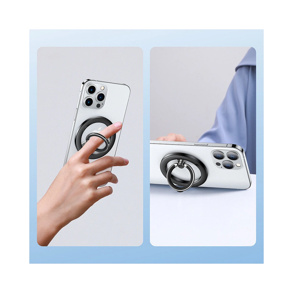 Wholesale Joyroom magnetic finger holder black (JR-Mag-M2) - JYR569 - {ean13} - Hurt