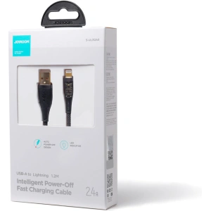 Hurtownia GSM - Kabel Joyroom Smart Power-Off USB-A/Lightning 2.4A 1.2m czarny (S-UL012A3) - JYR570 - {ean13} - Hurt