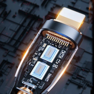 Kábel Joyroom Smart Power-Off USB-A/Lightning 2.4A 1.2m fekete (S-UL012A3)