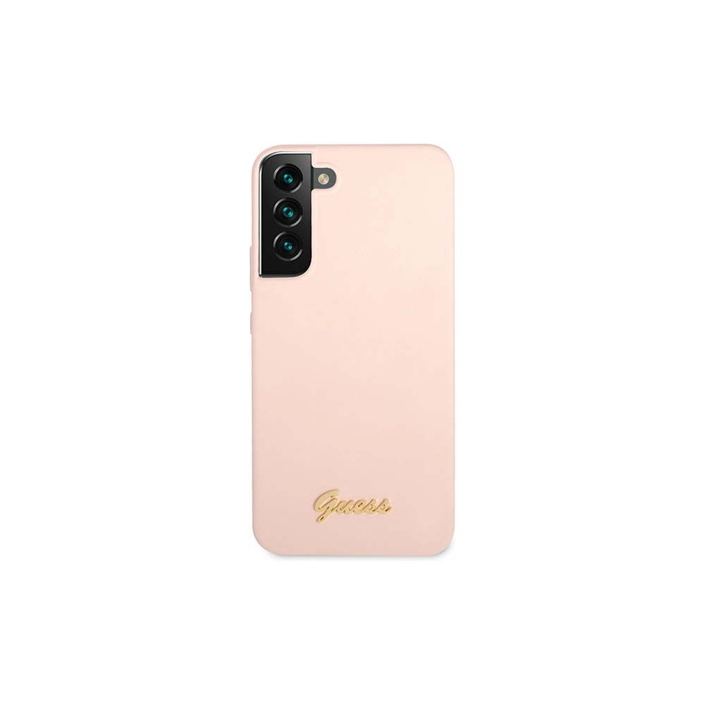 Hurtownia GSM - Etui Guess GUHCS23MLSLMGPP Samsung Galaxy S23+ Plus růžový/pink hardcase Silicone Script Metal Logo - GUE2377 - {ean13} - Hurt