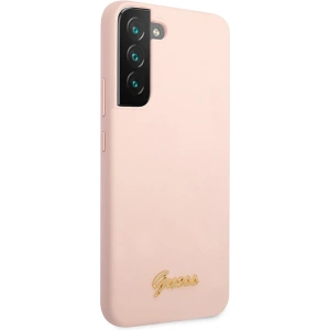Hurtownia GSM - Etui Guess GUHCS23MLSLMGPP Samsung Galaxy S23+ Plus roz/roz hardcase Silicone Script Metal Logo - GUE2377 - {ean13} - Hurt